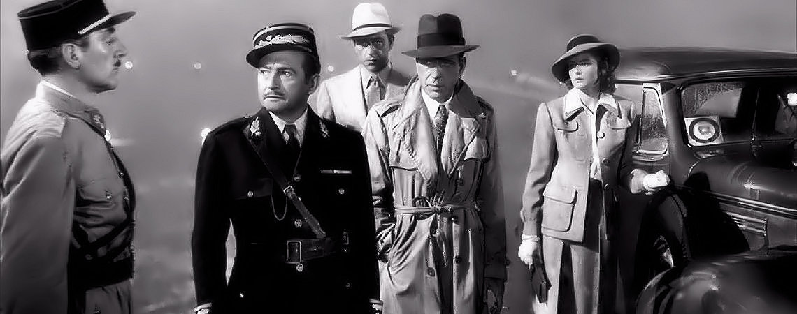 Humphrey Bogart, Ingrid Bergman, Claude Rains, Paul Henreid | "Casablanca" (1942)
