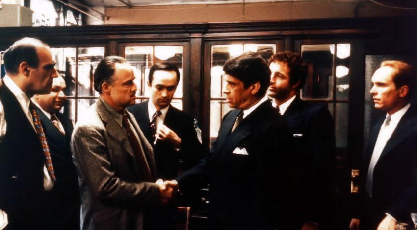 Marlon Brando, Robert Duvall, James Caan, John Cazale, Abe Vigoda, Richard S. Castellano, Al Lettieri | "The Godfather" (1972)