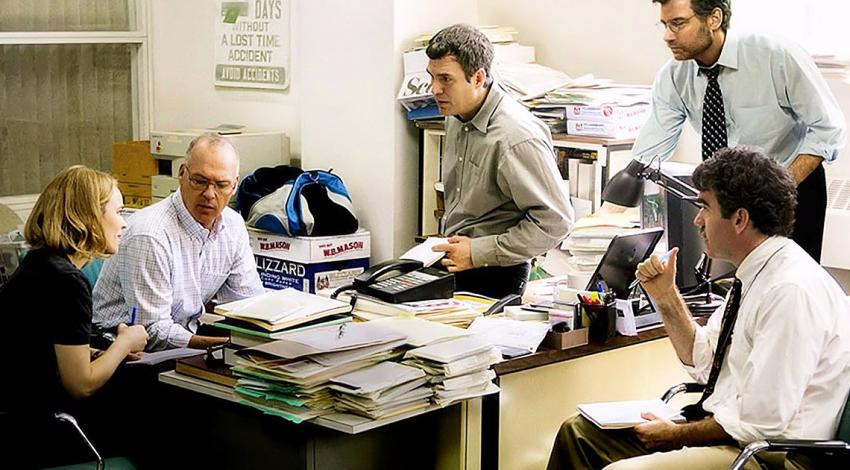 Michael Keaton, Liev Schreiber, Brian d'Arcy James, Mark Ruffalo, John Slattery, Rachel McAdams | "Spotlight" (2015)