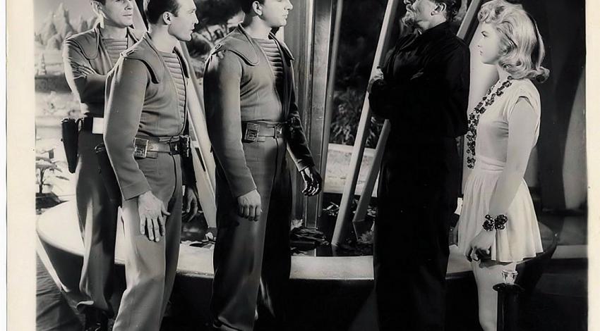 Leslie Nielsen, Anne Francis, Jack Kelly, Walter Pidgeon, Warren Stevens | "Forbidden Planet" (1956)
