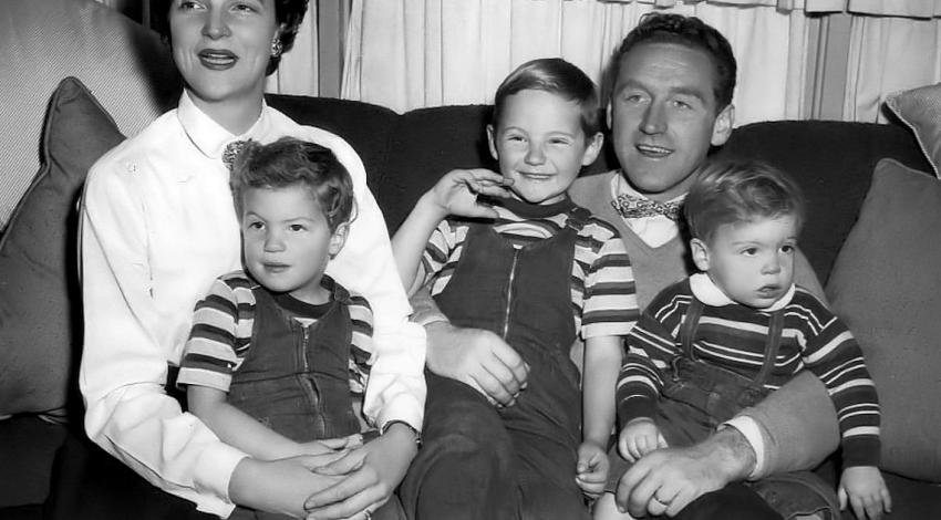 James Whitmore Family cir, 1954