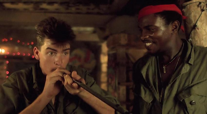 Charlie Sheen, Keith David | "Platoon" (1986)