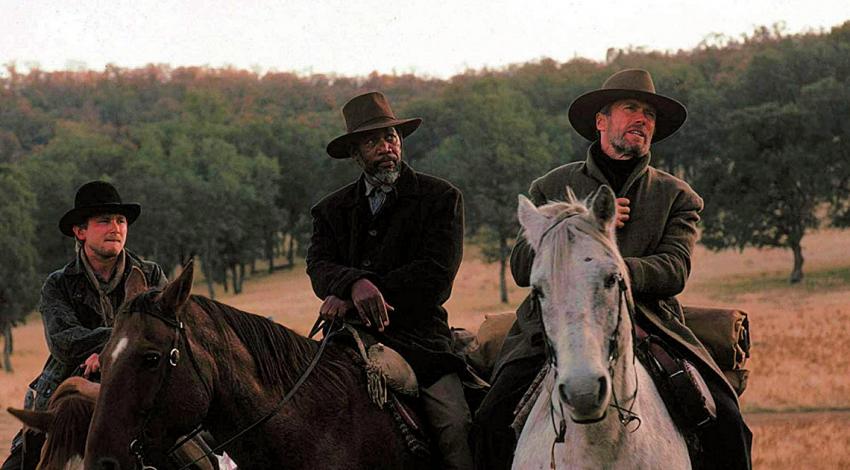Jaimz Woolvett, Morgan Freeman, Clint Eastwood | "Unforgiven" (1992) *