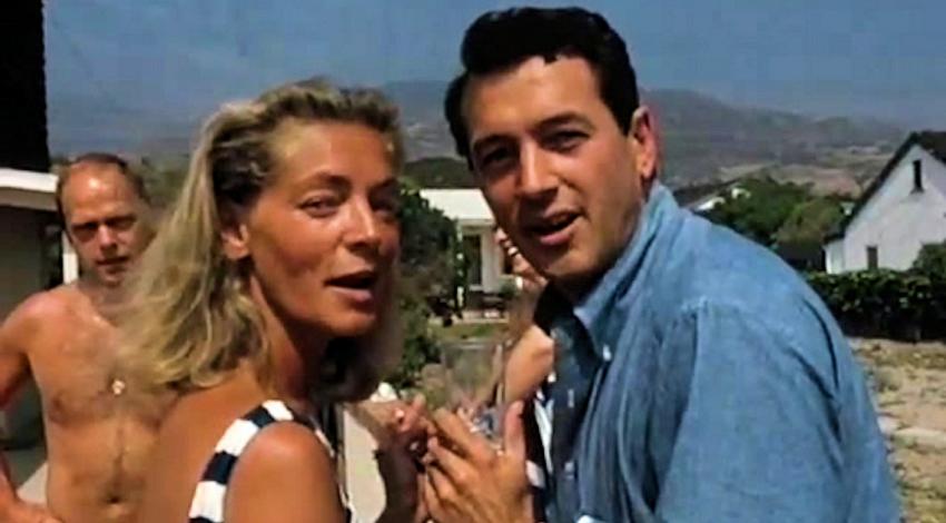 Lauren Bacall, Rock Hudson | Malibu Party Home Movies (1965)